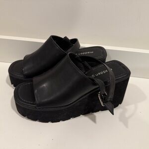 Madden Girl Black Platform Sandals